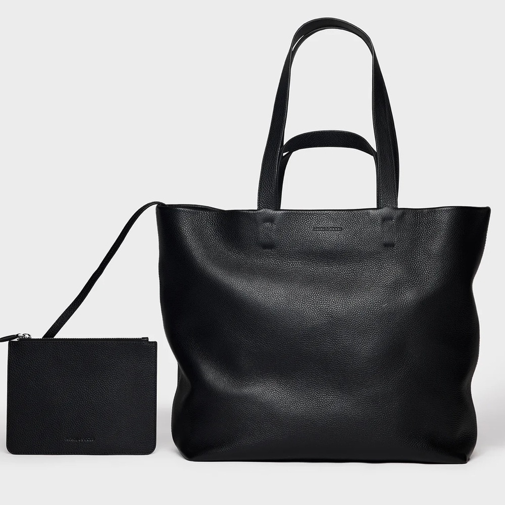 Article and Goods x SS- Black Leather No. 4A Limited Edition Tote Bag